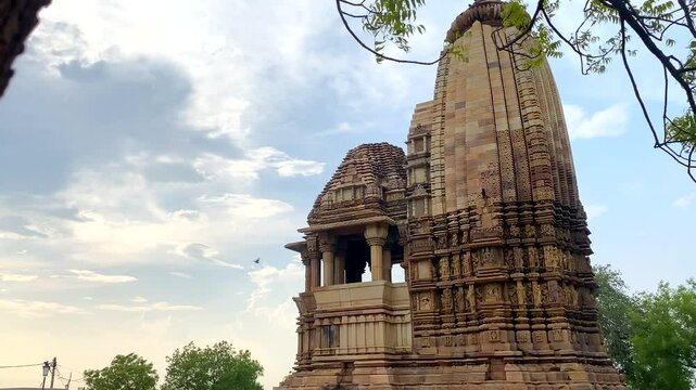 Chaturbhuj temple in khajuraho the group of monuments of hindu and jain temples in chhatarpur district, madhya pradesh, India.Unesco world heritage site.