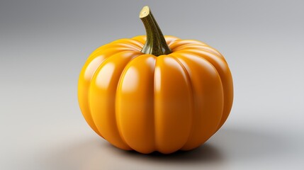 Obraz premium Single mini pumpkin isolated.
