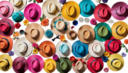  colorful vibrant hats artistic gathering adorning melange women woman vibrant artistic gathering diverse style personality captivating snapshot group fashion unique hat colourful eclectic stunning