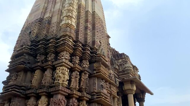 Chaturbhuj temple in khajuraho the group of monuments of hindu and jain temples in chhatarpur district, madhya pradesh, India.Unesco world heritage site.