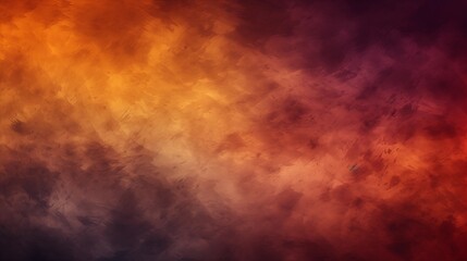 Fototapeta na wymiar Vintage elegant background showcasing dark orange, brown, and purple abstract texture with a cherry gold gradient. Ideal for Halloween, Thanksgiving, and autumn themes