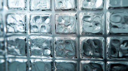 close-up of glass with a reflective texture, the composition should focus solely on the glass surface, capturing the interplay of light and shadow