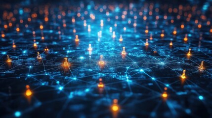 Obraz premium business technology ernet and network concept governance successful business conceptillustration