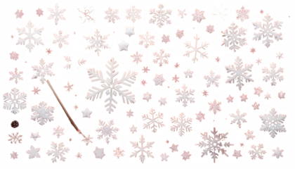  fiocchi neve sfondo rosso christmas frame christmassy red snow snow snowfall star star decoration flake bow christmas tree new year party mast greeting father santa creche fir white ticket picture