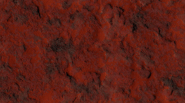 a seamless texture of terra rossa soil, with its distinct red color and fine, clay-like surface, this vibrant and earthy texture is perfect for tropical and mediterranean agricultural designs