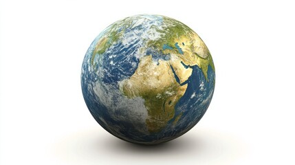 A globe with detailed geographical features spinning slightly, centered on a transparent background.