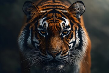 Wildlife Photography Of A Tiger, Animal Photography, Tiger Close-up, Tiger Nature Photography, Animal Portrait Photography, High Quality Tiger Image