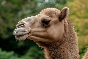 Obraz premium Wildlife Photography Of A Camel, Animal Photography, Camel Close-up, Camel Nature Photography, Animal Portrait Photography, High Quality Camel Image