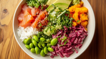 A variety of camping tools including a portable stove, mess kit, first aid kit, and headlamp spread out on a picnic table at a campsite in the wilderness.