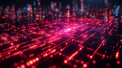 Obraz premium digital business and technology concept virtual screen showing data breachillustration