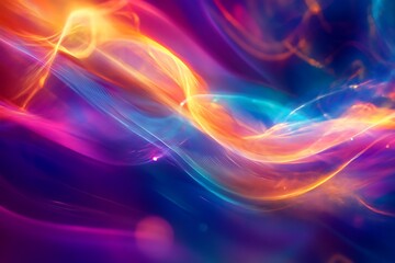 Abstract Background with Vibrant Colors and Fluid Shapes