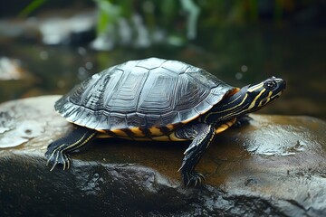 Wildlife Photography Of A Turtle, Animal Photography, Turtle Close-up, Turtle Nature Photography, Animal Portrait Photography, High Quality Turtle Image
