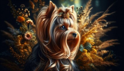 Naklejka premium Yorkshire Terrier