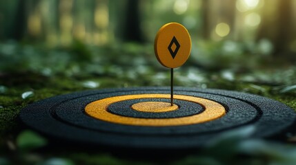 targeting the business concept target board with arrows illustration