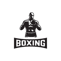 Obraz premium Creative Set Of Illustration Boxing Logo Design