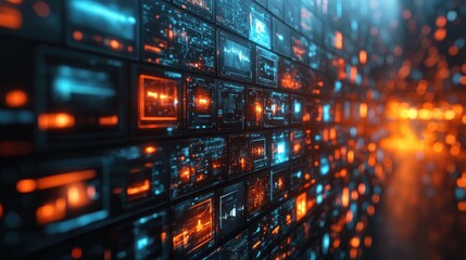 video marketing and advertising concept on screen business technology ernet and network conceptillustration