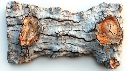 Textured wood bark with cracks and natural patterns.