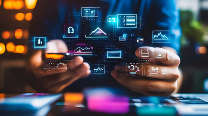 Digital Business Analytics Illustration