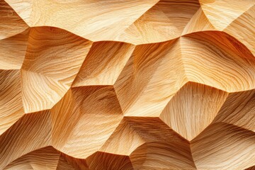 Abstract wooden texture with intricate geometric patterns and shapes