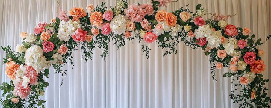 DIY arch backdrop for event decoration, perfect for creating a custom look