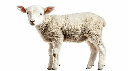 Obraz premium Cute Lamb Standing Photo