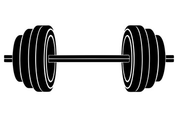 barbell  silhouette icon, barbell use bodybuilder 