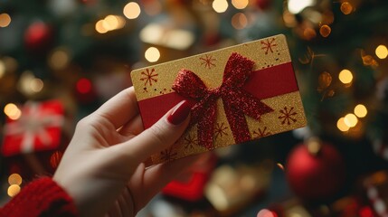 Custom amount Christmas gift cards available at retail stores for personalized gifting.