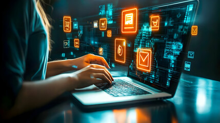 Digital Marketing Strategy Illustration