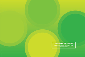 Wavy Curvy Circular and Circle Shapes and Designs Green and Yellow Colors with Gradient Backdrop Modern Abstract Background Geometric Background