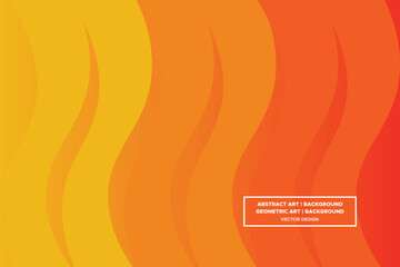 Wavy Curvy Circular and Circle Shapes and Designs Orange and Yellow Colors with Gradient Backdrop Modern Abstract Background Geometric Background