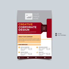 Creative corporate flyer design,  book cover