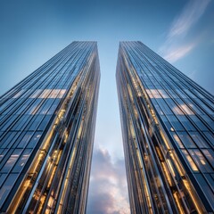 Modern Skyscrapers Reaching for the Sky