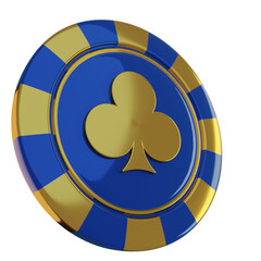 Casino poker chip 3d render