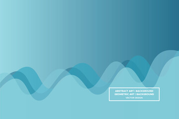 Wavy Curvy Circular and Circle Shapes and Designs Green Colors with Gradient Backdrop Modern Abstract Background Geometric Background