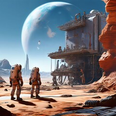 space, moon, mars, astronaut, moon base, mars research, mars base, water