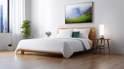 Modern Minimalist Bedroom with Natural Light