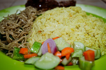 stir fried rice with vegetables