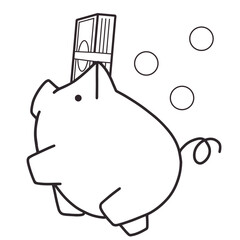 可愛い豚の貯金箱