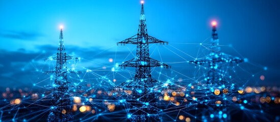 Interconnected Telecom Networks Showcasing Diverse Digital Services and Infrastructure