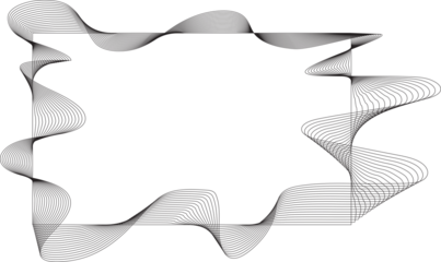 Rectangle liquid line frame blend effect. Technology element