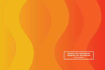 Wavy Curvy Circular and Circle Shapes and Designs Orange and Yellow Colors with Gradient Backdrop Modern Abstract Background Geometric Background