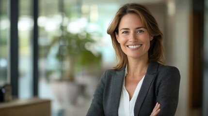 Confident Businesswoman Smiling Portrait