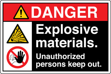 Fototapeta premium ANSI Z535 Safety Sign Marking...