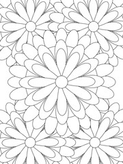 All these designs are hand-drawn and unique 
Flower Beautiful black and white illustration for adult coloring book,
This is a printable Beautiful Zentangle Coloring page for KDP Interior, POD products