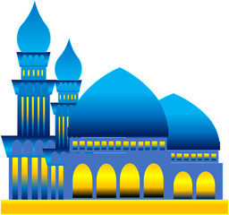 Blue mosque in various design