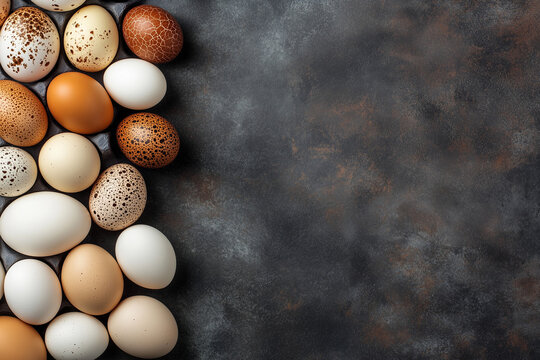 eggs on wooden background - Powered by Adobe
