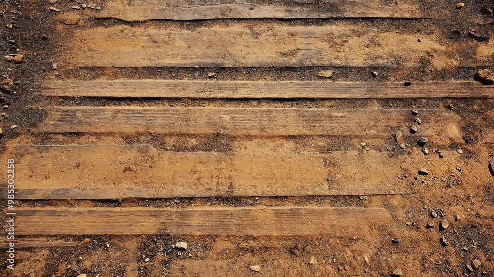 Wall mural a worn, rustic wooden surface full of texture and warmth.