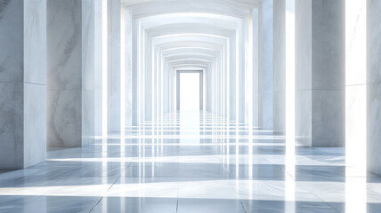 corridor with columns