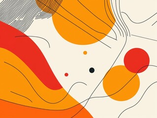 Minimalist line art design ideal for wallpaper use featuring a flat style and straightforward concept