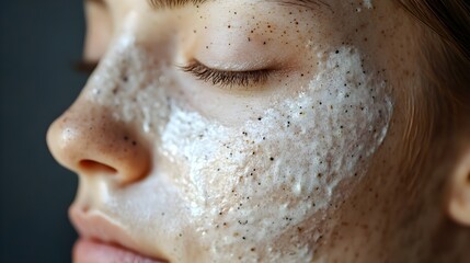 Naklejka premium Step-by-step video of a blackhead facial, featuring skin with blocked pores before, the extraction process, and a dramatic transformation to clear, smooth skin